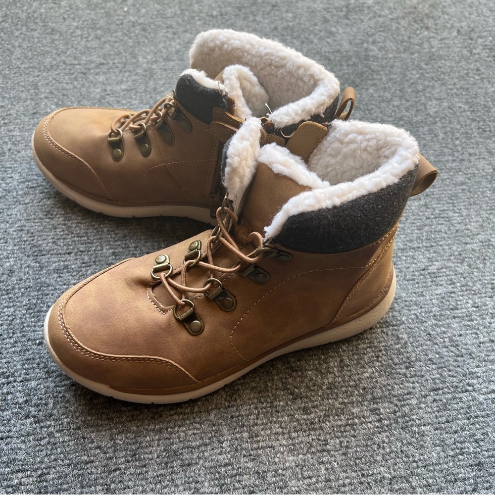 Brown Faux Fur Lined Boots